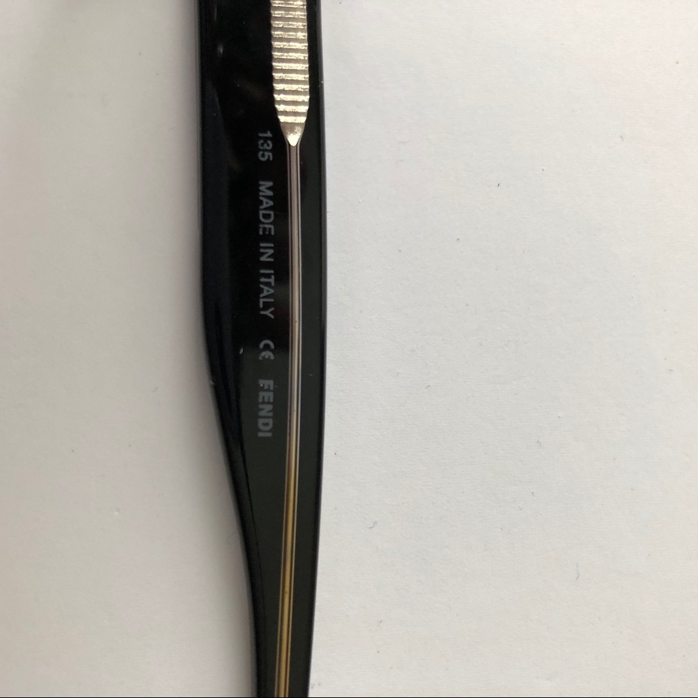 ♥️ FENDI iconic designer frames black w FENDI logo on sides ♥️ - Picture 6 of 10